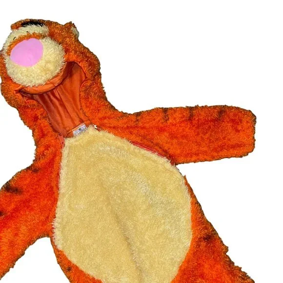 Disney Winnie the Pooh Tigger Costume Infant 24 Mo One Piece Halloween Hooded - Picture 4 of 10